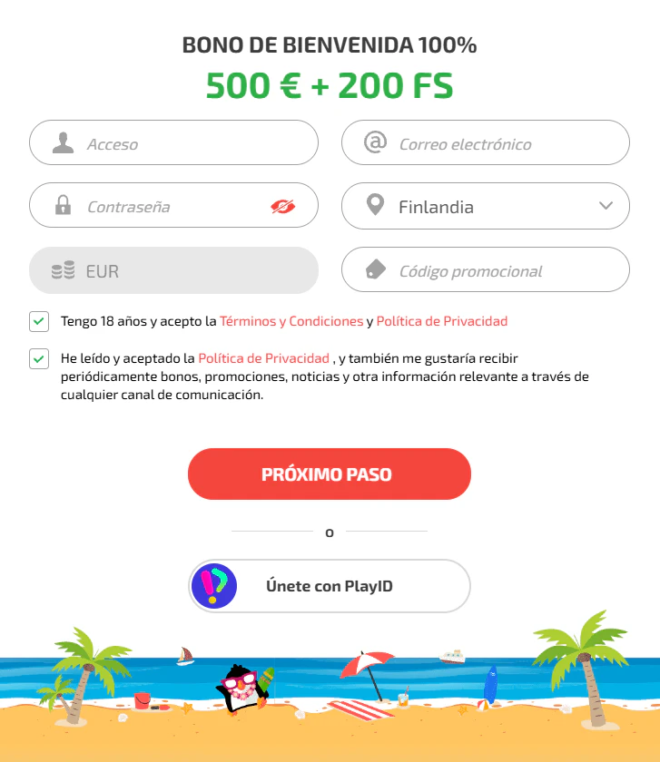 BoaBoa Casino registro e inicio de sesión