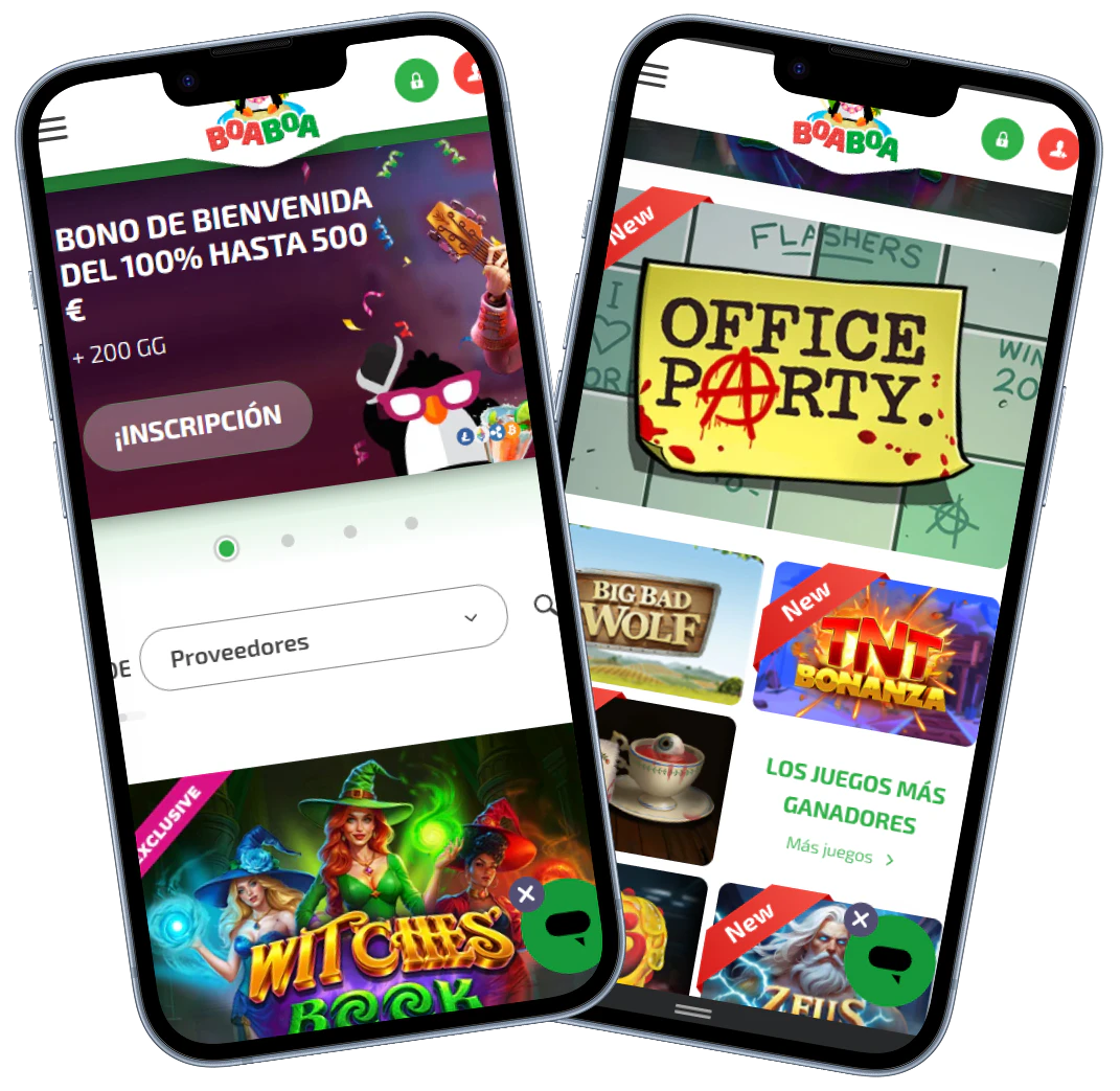 BoaBoa Casino versión móvil con bono de bienvenida y juegos
